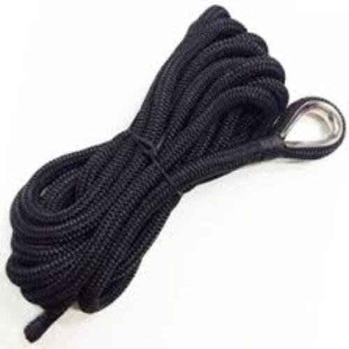 Cima ormeggio impiombata 20 mm x 12 m nera