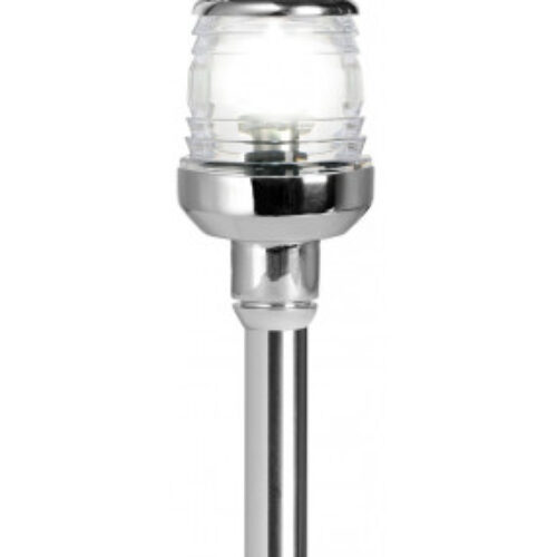 Asta led 60 cm estraibile fanale inox