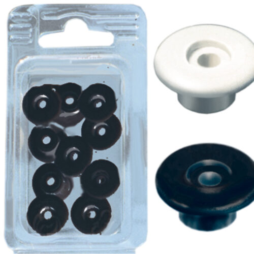 BOTTONE TONDO NERO