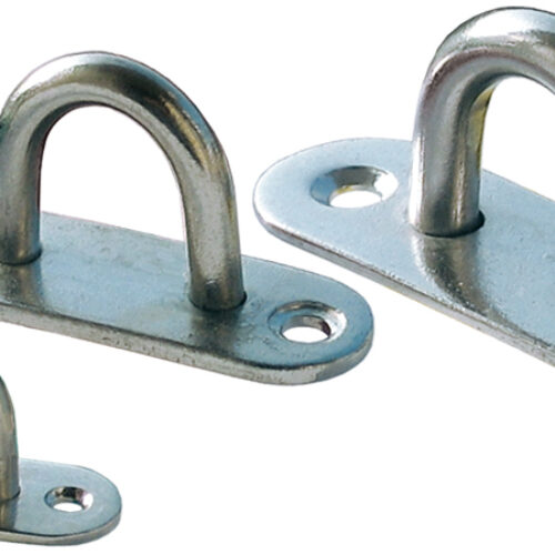 PIASTRINA CON CAVALLOTTO IN ACCIAIO INOX