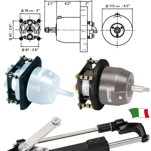 TIMONERIA IDRAULICA ULTRAFLEX PER MOTORI FUORIBORDO FINO A 300 HP