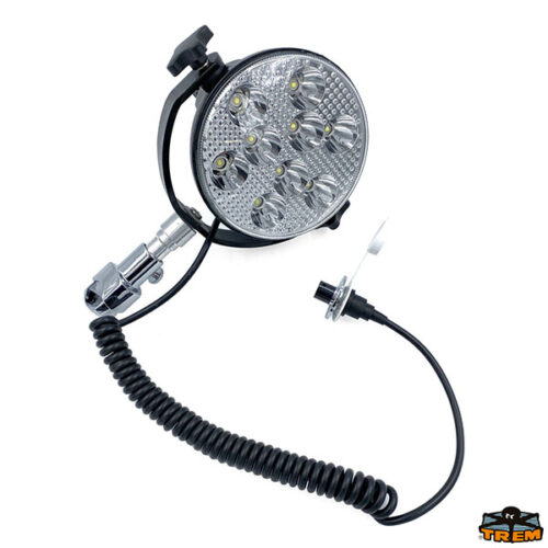 Faro Superlight nero con attacco al pulpito
