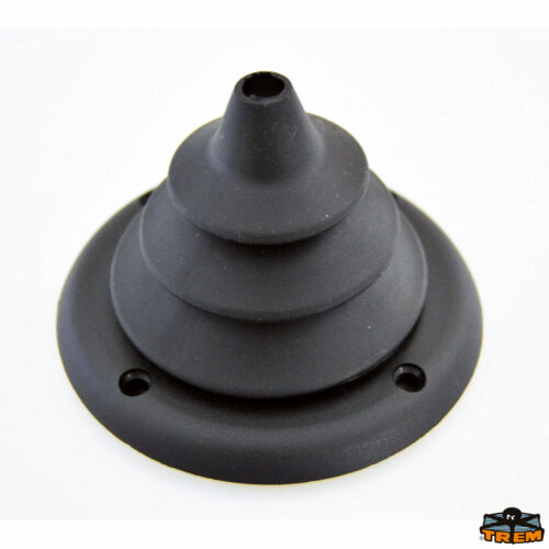 Soffietto con flangia foro d. 12 mm. nera