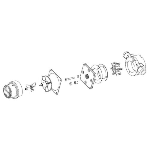 Set corpo pompa wc elettrico mod. tmc 429964