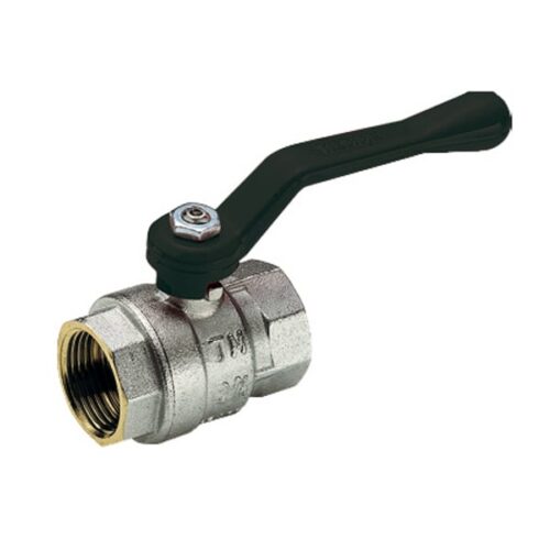 Valvola a sfera FF passaggio totale a leva OTTONE PN40 1″ 1/4